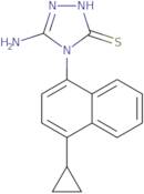 5-Amino-4-(4-cyclopropylnaphthalen-1-yl)-4H-1,2,4-triazole-3-thiol