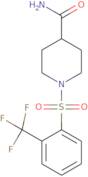 1-((2-(Trifluoromethyl)phenyl)sulfonyl)piperidine-4-carboxamide