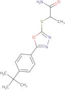 2-{[5-(4-tert-Butylphenyl)-1,3,4-oxadiazol-2-yl]sulfanyl}propanamide