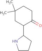 4,4-Dimethyl-2-(pyrrolidin-2-yl)cyclohexan-1-one