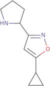 5-Cyclopropyl-3-(pyrrolidin-2-yl)-1,2-oxazole