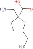 1-(Aminomethyl)-3-ethylcyclopentane-1-carboxylic acid