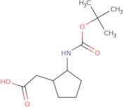 2-(2-{[(tert-Butoxy)carbonyl]amino}cyclopentyl)acetic acid