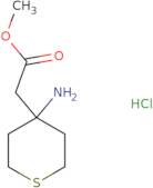 Methyl 2-(4-aminotetrahydro-2H-thiopyran-4-yl)acetate hydrochloride