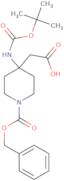 2-{1-[(Benzyloxy)carbonyl]-4-{[(tert-butoxy)carbonyl]amino}piperidin-4-yl}acetic acid