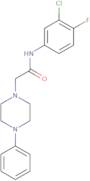 N-(3-Chloro-4-fluorophenyl)-2-(4-phenylpiperazin-1-yl)acetamide