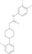 N-(3,4-Difluorophenyl)-2-[4-(2-fluorophenyl)piperazin-1-yl]acetamide