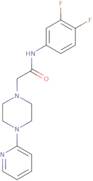 N-(3,4-difluorophenyl)-2-(4-(2-pyridyl)piperazinyl)ethanamide