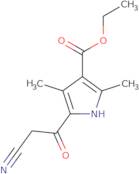 Ethyl 5-(2-cyanoacetyl)-2,4-dimethyl-1H-pyrrole-3-carboxylate
