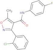 (3-(2-chlorophenyl)-5-methylisoxazol-4-yl)-N-(4-fluorophenyl)formamide