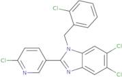 5,6-Dichloro-1-(2-chlorobenzyl)-2-(6-chloro-3-pyridinyl)-1H-1,3-benzimidazole