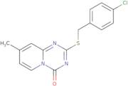 2-((4-Chlorobenzyl)sulfanyl)-8-methyl-4H-pyrido[1,2-a](1,3,5)triazin-4-one