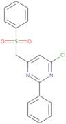 4-Chloro-2-phenyl-6-[(phenylsulfonyl)methyl]pyrimidine