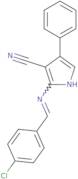 2-{[(4-Chlorophenyl)methylene]amino}-4-phenyl-1H-pyrrole-3-carbonitrile