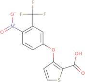 3-[4-Nitro-3-(trifluoromethyl)phenoxy]-2-thiophenecarboxylic acid