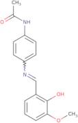 N-(4-{[(1E)-(2-Hydroxy-3-methoxyphenyl)methylene]amino}phenyl)acetamide