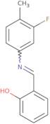 2-{(E)-[(3-Fluoro-4-methylphenyl)imino]methyl}phenol