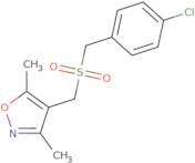 4-{[(4-Chlorophenyl)methanesulfonyl]methyl}-3,5-dimethyl-1,2-oxazole