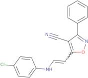 5-[2-(4-Chloroanilino)vinyl]-3-phenyl-4-isoxazolecarbonitrile