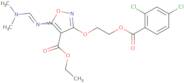 Ethyl 3-[2-(2,4-dichlorobenzoyl)oxyethoxy]-5-(dimethylaminomethylideneamino)-1,2-oxazole-4-carboxy…