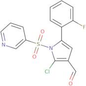 2-Chloro-5-(2-fluorophenyl)-1-[(pyridin-3-yl)sulfonyl]-1H-pyrrole-3-carboxaldehyde