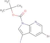 5-Bromo-3-iodo-pyrrolo[2,3-b]pyridine-1-carboxylic acid tert-butyl ester