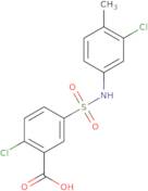 2-Chloro-5-[(3-chloro-4-methylphenyl)sulfamoyl]benzoic acid