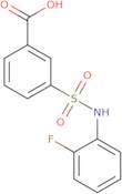 3-[(2-Fluorophenyl)sulfamoyl]benzoic acid