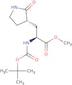 (±S,3S)-±-[(tert-Butyloxycarbonyl)amino]-2-oxo-3-pyrrolidinepropanoic Acid Methyl Ester