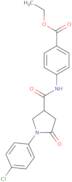 Ethyl 4-({[1-(4-chlorophenyl)-5-oxopyrrolidin-3-yl]carbonyl}amino)benzoate