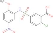 2-Chloro-5-[(2-methoxy-5-nitrophenyl)sulfamoyl]benzoic acid