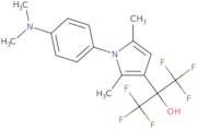 2-{1-[4-(Dimethylamino)phenyl]-2,5-dimethyl-1H-pyrrol-3-yl}-1,1,1,3,3,3-hexafluoropropan-2-ol