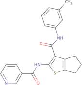 N-(3-M-Tolylcarbamoyl-5,6-dihydro-4H-cyclopenta[b]thiophen-2-yl)-nicotinamide