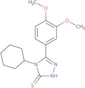 4-Cyclohexyl-5-(3,4-dimethoxyphenyl)-4H-1,2,4-triazole-3-thiol