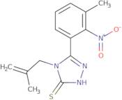 5-(3-Methyl-2-nitrophenyl)-4-(2-methylprop-2-en-1-yl)-4H-1,2,4-triazole-3-thiol
