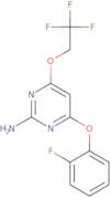 4-(2-Fluorophenoxy)-6-(2,2,2-trifluoroethoxy)pyrimidin-2-amine