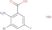 2-Amino-3-bromo-5-fluorobenzoic acid hydrobromide