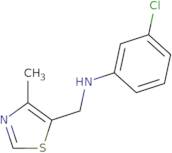 3-Chloro-N-((4-methylthiazol-5-yl)methyl)aniline