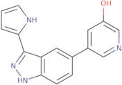 5-(3-(1H-Pyrrol-2-yl)-1H-indazol-5-yl)pyridin-3-ol