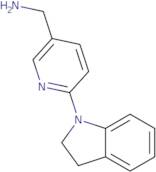 [6-(2,3-Dihydro-1H-indol-1-yl)-3-pyridinyl]-methanamine