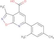 6-(2,4-Dimethylphenyl)-3-methyl-[1,2]oxazolo[5,4-b]pyridine-4-carboxylic acid