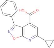 6-Cyclopropyl-3-phenyl-[1,2]oxazolo[5,4-b]pyridine-4-carboxylic acid