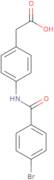 2-[4-(4-Bromobenzamido)phenyl]acetic acid