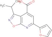 6-(Furan-2-yl)-3-(propan-2-yl)-[1,2]oxazolo[5,4-b]pyridine-4-carboxylic acid