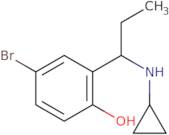 4-Bromo-2-[1-(cyclopropylamino)propyl]phenol