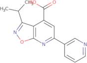 3-(Propan-2-yl)-6-(pyridin-3-yl)-[1,2]oxazolo[5,4-b]pyridine-4-carboxylic acid