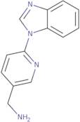 [6-(1H-1,3-Benzodiazol-1-yl)pyridin-3-yl]methanamine