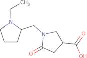 1-[(1-Ethylpyrrolidin-2-yl)methyl]-5-oxopyrrolidine-3-carboxylic acid