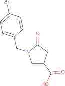 1-(4-Bromobenzyl)-5-oxo-3-pyrrolidinecarboxylic acid