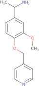 1-[3-Methoxy-4-(pyridin-4-ylmethoxy)phenyl]ethan-1-amine